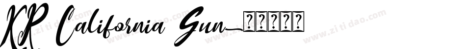 KR California Sun字体转换